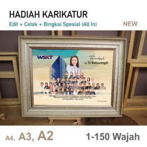 Karikatur Standart + Bingkai A3 Doubble List