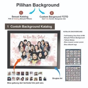 Karikatur Standart + Bingkai A4 Minimalis